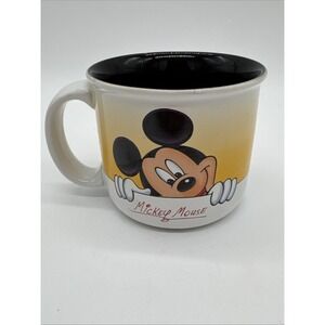Vintage Disney Mug Mickey Mouse Autograph 90s peeking